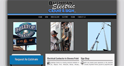 Desktop Screenshot of bushmanelectric.com